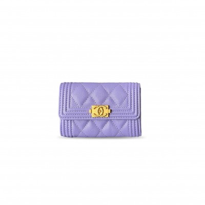 CHANEL BOY FLAP CARD HOLDER A80603 (11*8.5*3cm)